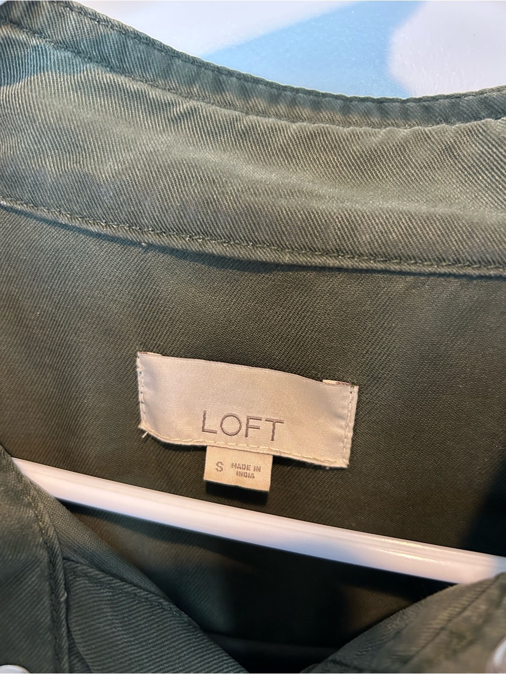 Olive Utility Drawstring Jacket - Picture 3 of 4